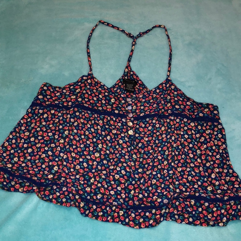 Timing Crop Tank Floral Print